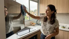 ¿Puerta del microondas con huellas y grasa? El truco de agua con vinagre que la deja como nueva (sin rayar el vidrio)